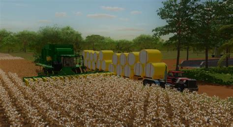 Trailer Bi Train Cotton Bales Autoload V1000 Fs22 Mod Download