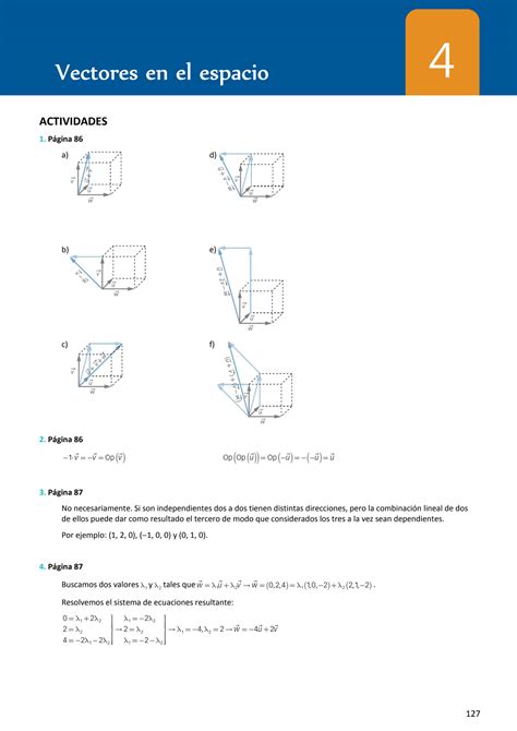 SOLUTION Solucionario Matematicas Ii 2o Bachillerato Santillana Tema 4