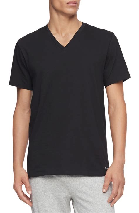 Calvin Klein 3 Pack Cotton V Neck T Shirt Nordstrom