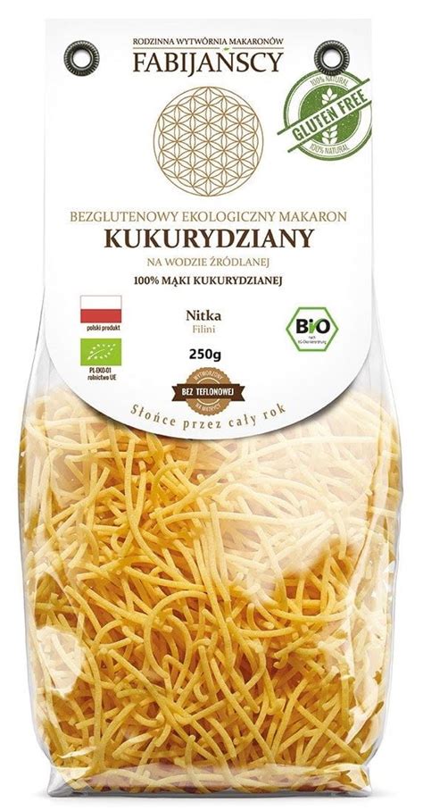 Makaron Kukurydziany Nitka Bezglutenowy Bio G Produkty Zbo Owe