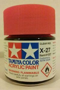 Tamiya Acrylic Paint X 27 Clear Red 23ml EBay