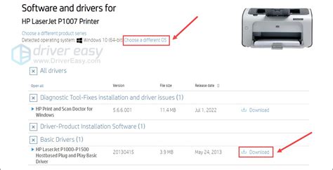 Hp Laserjet P1007 Driver Download Hp Printer Driver Update Driver Easy