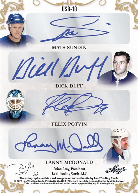 2023 Leaf Ultimate Hockey Cards Checklist