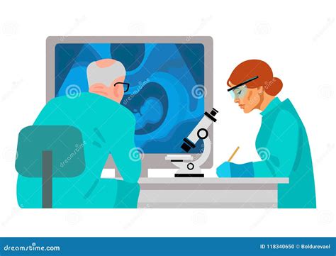 Woman Medical Laboratory Assistant Stock Illustrations 1231 Woman Medical Laboratory