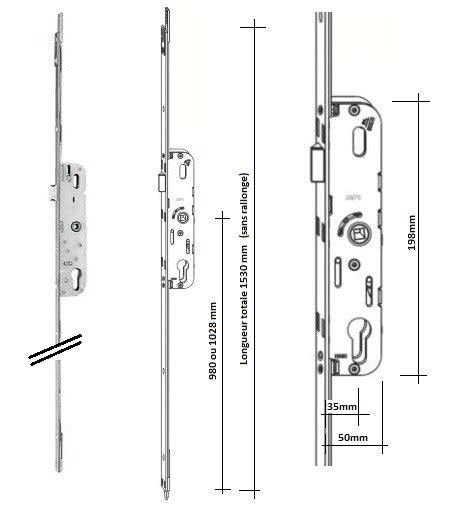 Serrure GU FERCO AXE 35 Mm G 24402 35 Thoumyre Fr