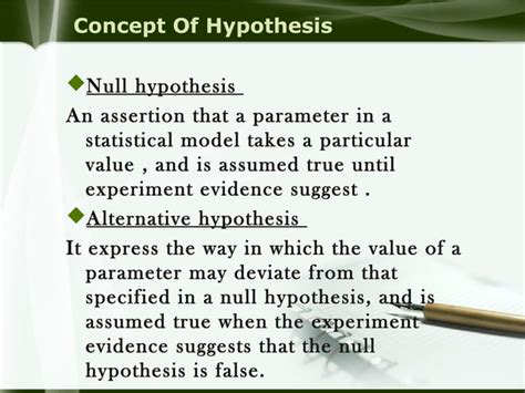 Brm One Tailed And Two Tailed Hypothesis PPT