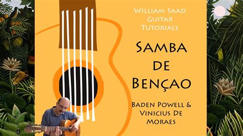 Samba De Ben Ao Baden Powell Vinicius De Moraes Guitar Tutorial