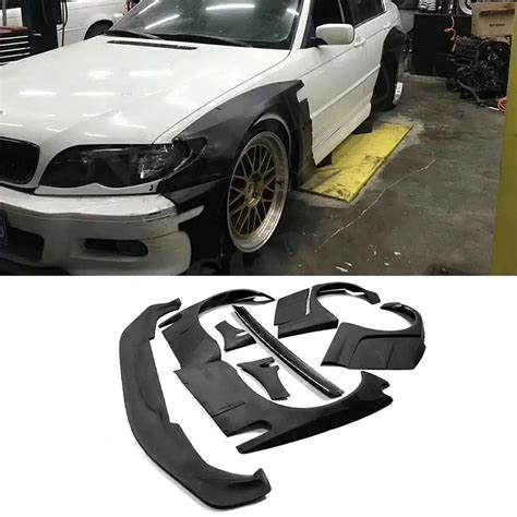 Kit De Carrocer A Ancha De Coche Para BMW E46 Sedan 4 Puertas Cubierta