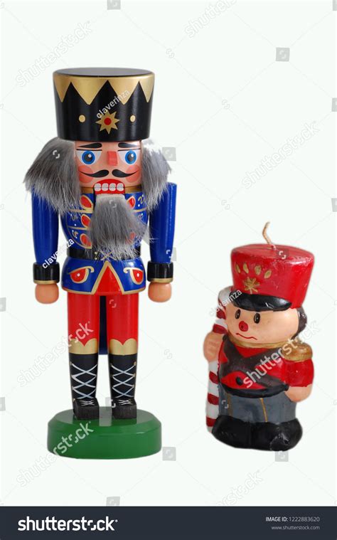 Nutcracker Soldier Isolated On White Background Stock Photo 1222883620 ...