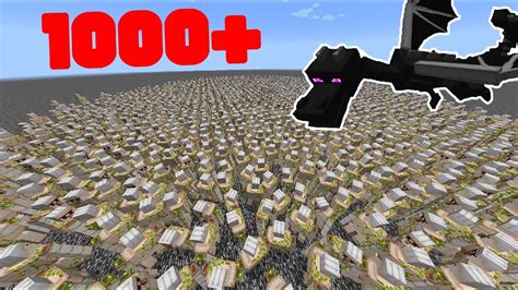 1000 Iron Golems Vs The Ender Dragon Youtube