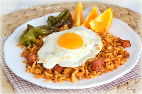 Cocina con Marta Recetas fáciles rápidas y caseras Migas caeras con