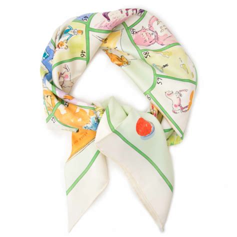 Herm S Silk Scarf Carr Le Jeu Des Petits Bonheurs Labellov Buy And