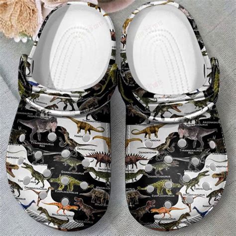 Dinosaurs Of The World Crocs Classic Clogs Shoes Dream Art Europa