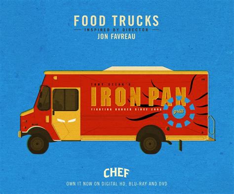 Chef Movie Food Truck Graphics Tease Jon Favreau's Filmography with ...