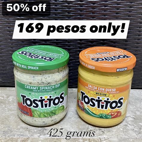 Tostitos Dip Creamy Spinach Dip Salsa Con Queso 425 2g Shopee