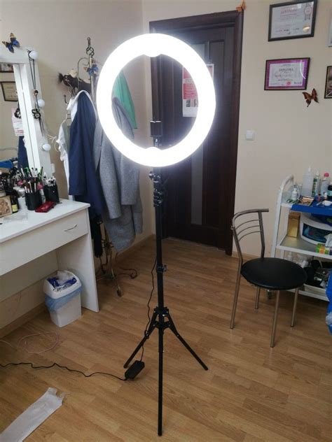 18 55w 5500k Led Selfie Ring Light With Light Stand Photographic