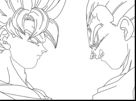 Goku Vs Vegeta Drawing at GetDrawings | Free download