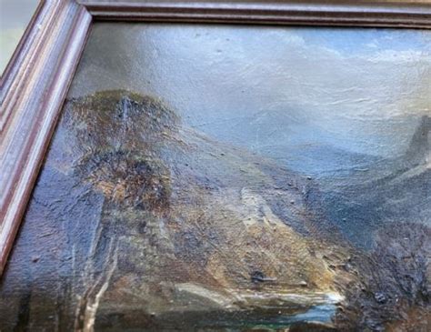 Walter Linsley Meegan Signed Original Late Th Century Antique Oil