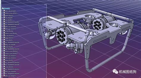 【机器人】rov遥控潜水器水下机器人3d图纸 Step格式机器人 仿真秀干货文章