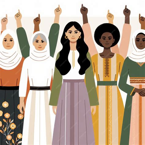 Premium Photo | A diverse group of women from different cultures and