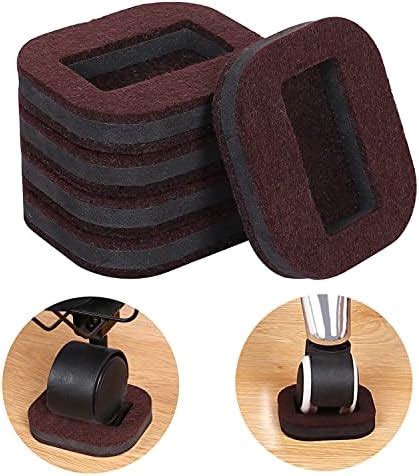 Pumtus 20 Pack Felt Furniture Cups Anti Sliding Bottom Caster Pads