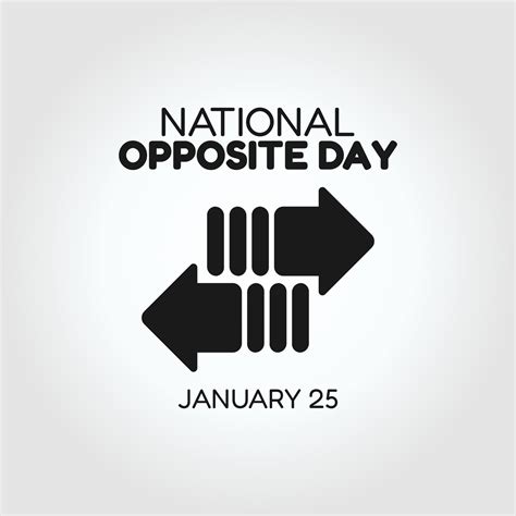 vector graphic of national opposite day good for national opposite day ...