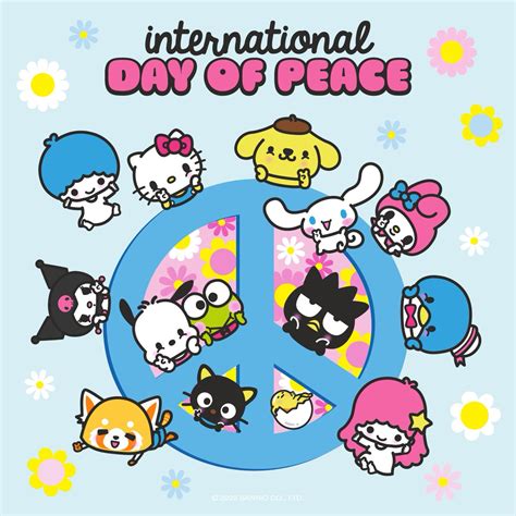 Sanrio On Twitter Happy Internationaldayofpeace ☮️💖