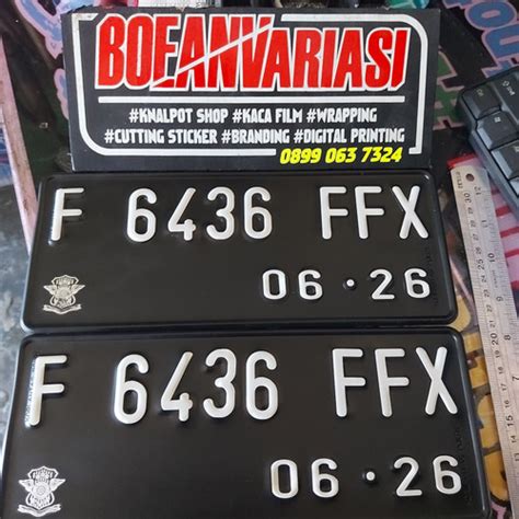 Jual Sticker Cutting Huruf Dan Angka Sticker Angka Plat Motor Mobil