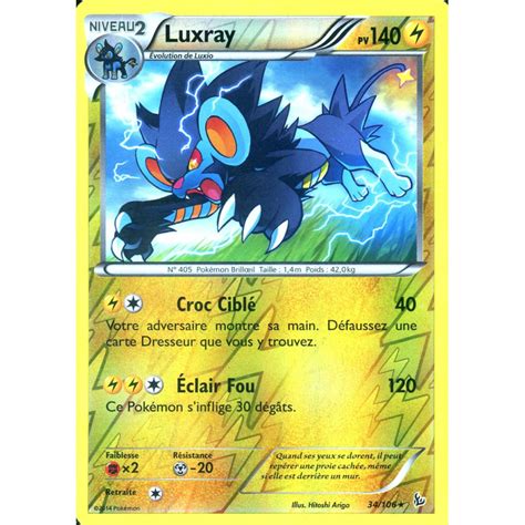 RV XY 02 34 106 Luxray XY 02 Flashfire Card Pokemon