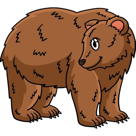 Premium Vector Mama Bear Cartoon Colored Clipart Illustration