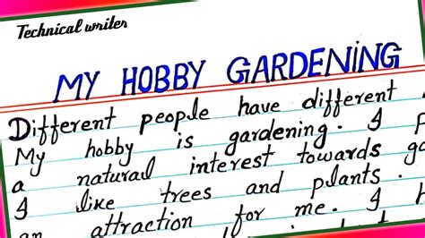 Essay On My Hobby Is Gardening My Hobby Gardening Essay In English