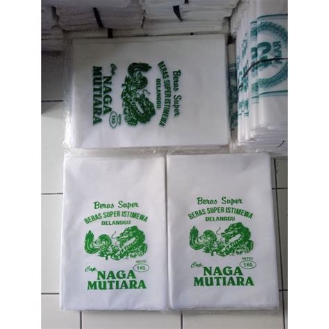 Jual Plastik Beras Sablon Kemasan Kg Isi Lembar Shopee Indonesia