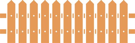 Colored Fence In Flat Style Clip Art 21973113 Png