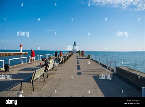 Summer Day In Port Dover Ontario Canada Stock Photo Alamy