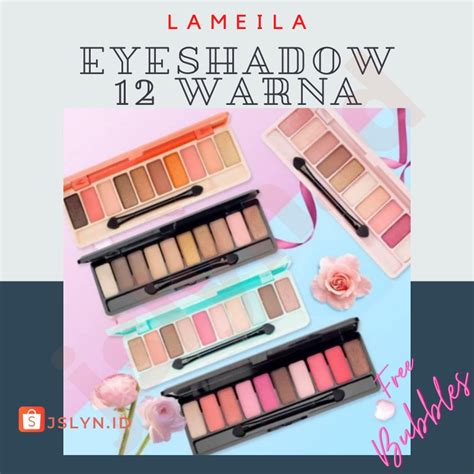 Jual LAMEILA EYESHADOW PALETTE 12 WARNA KOMBINASI TAHAN LAMA Shopee