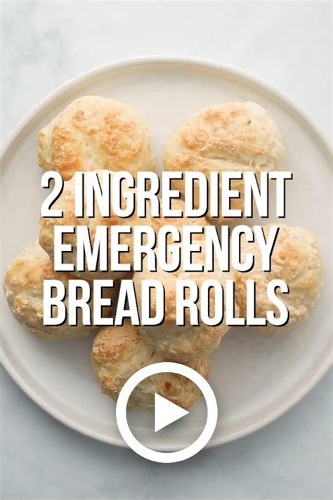 2 Ingredient Emergency Bread Rolls No Yeast Eggs Butter Or Oil Video Recipe Video No