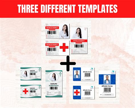 Doctor ID Badge Template for Doctors, Nurse and Hospital Staffs, Fully ...