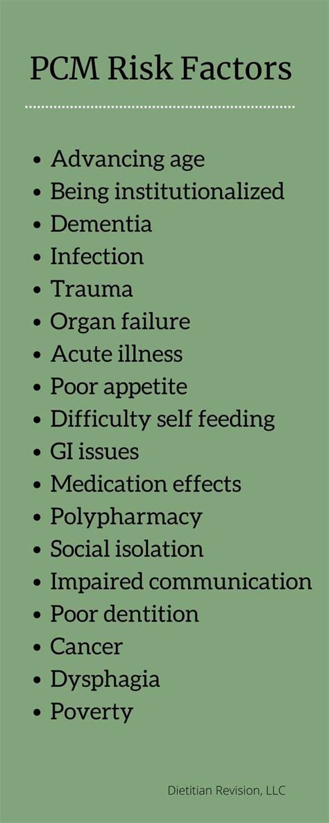 Protein Calorie Malnutrition - Dietitian Revision