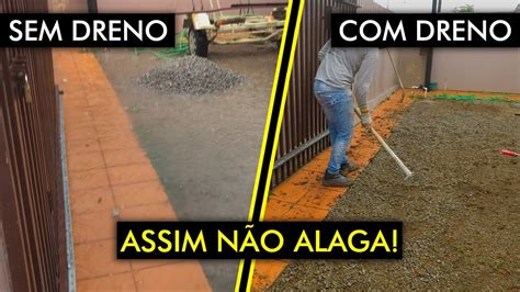 Como Realizar DRENAGEM No Muro Ou No Quintal De Casa COMO FAZER DRENO