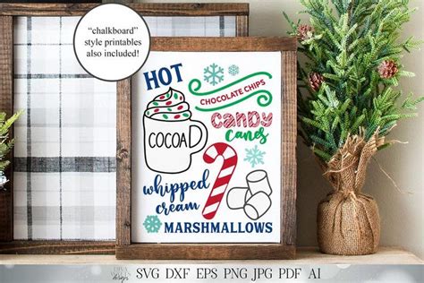 Hot Cocoa Bar SVG Printables Included Etsy Hot Cocoa Bar Hot Cocoa Bar Sign Cocoa Bar