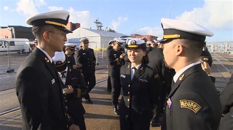 Korean Navy Ships Arrive In Portsmouth During Worldwide Deployment