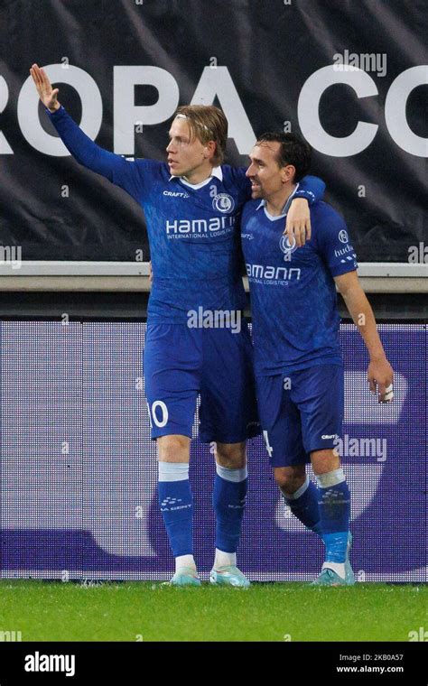 Gent Belgium Gent S Sven Kums Celebrates After Scoring