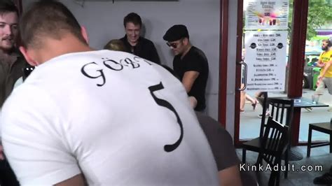 Slave Flashing Huge Tits In Public