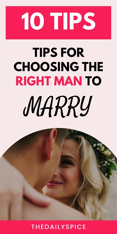 How Do You Choose The Right Man To Marry How Do You Know If Youre