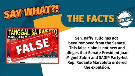 Vera Files Fact Check Video Revives False Claim On Tulfos Ouster From