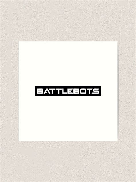 "BATTLEBOTS-LOGO" Art Print for Sale by DelphTur55 | Redbubble