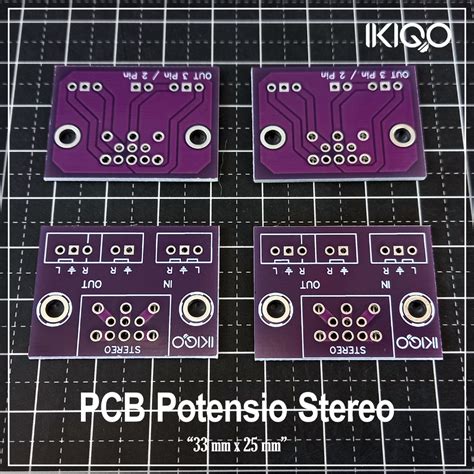 Jual PCB Potensio Volume Potensiometer Stereo Double Layer Shopee