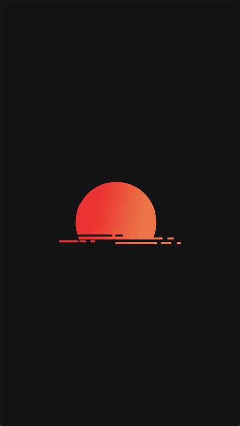 Stunning Sunset Portrait in Minimalist Black Background