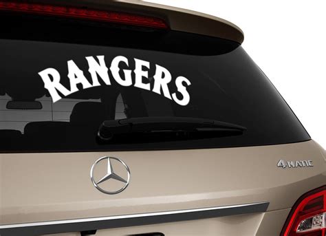 Texas Rangers Inspired Car Decal Rangers Vinyl Decal Window Car