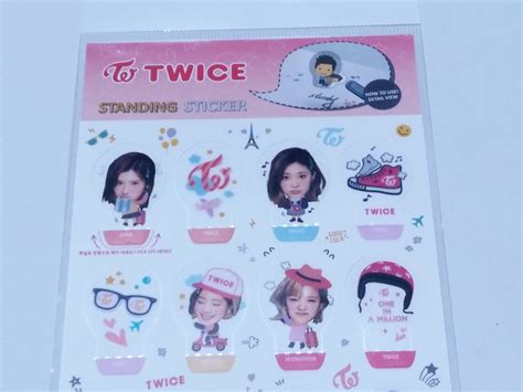 Twice Photo D Standing Sticker Kpop Jihyo Tzuyu Nayeon Momo Mina Sana